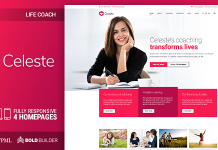 Celeste Theme WordPress pour Coach de vie et Therapeute