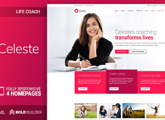 Céleste – Thème WordPress pour Coach de vie et Thérapeute Celeste Theme WordPress pour Coach de vie et Therapeute
