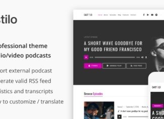 Chateau Theme WordPress pour podcast audio