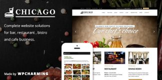 Chicago theme WordPress pour restaurant et cafe