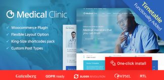 Clinique medicale Theme WordPress de medecin et de sante
