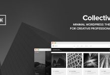 Collectif Theme WordPress minimaliste