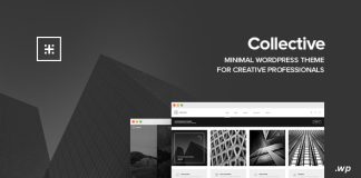 Collectif Theme WordPress minimaliste