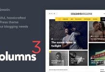 Colonnes un theme impressionnant pour magazine et blog