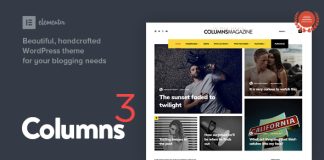 Colonnes un theme impressionnant pour magazine et blog