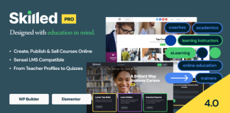 Competent Theme WordPress pour les cours de formation scolaire