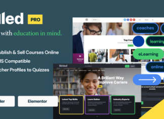 Competent Theme WordPress pour les cours de formation scolaire