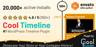 Cool Timeline Pro Plugin de chronologie horizontale et verticale