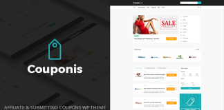 Couponis Theme WordPress Affiliate Soumission de Coupons