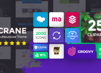 Crane – Thème WordPress polyvalent et adaptable aux différents appareils Crane Theme WordPress polyvalent et adaptable aux differents appareils
