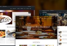 Cristiano Theme WordPress pour restaurant