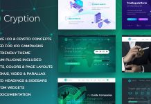 Cryption Theme WordPress ICO Cryptomonnaie Blockchain