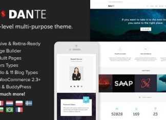 Dante Theme WordPress polyvalent et reactif