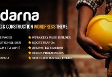 Darna Theme WordPress pour la construction et le batiment