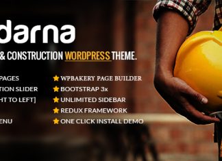 Darna Theme WordPress pour la construction et le batiment