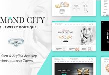 DiCi Theme WordPress pour boutique de bijoux