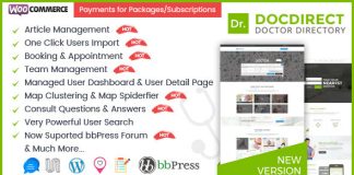 DocDirect Theme WordPress pour les medecins et les annuaires