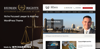 Droits de lhomme Theme WordPress avocat et avocat