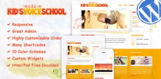 Ecole de la voix des enfants Theme WordPress pour