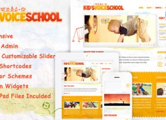 Ecole de la voix des enfants Theme WordPress pour