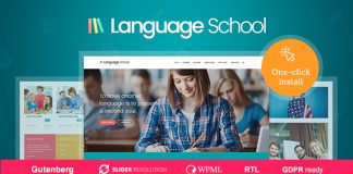 Ecole de langue Cours et systeme de gestion de