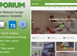 Emporium – Modèle de commerce électronique Angular 17 Material Design Emporium Modele de commerce electronique Angular 17 Material Design