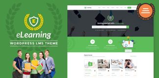Epsilon theme eLearning LMS WordPress