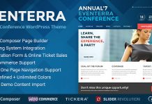 Eventerra – Thème WordPress pour événements et conférences Eventerra Theme WordPress pour evenements et conferences