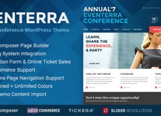 Eventerra Theme WordPress pour evenements et conferences