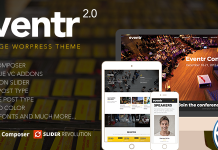 Eventr – Thème WordPress d’événement d’une page Eventr Theme WordPress devenement dune page