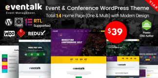 EvnTalk Theme WordPress de conference devenement