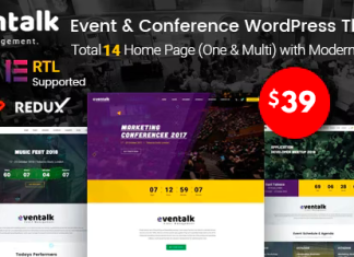 EvnTalk Theme WordPress de conference devenement