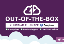 Extension Out of the Box pour WordPress le plugin Dropbox