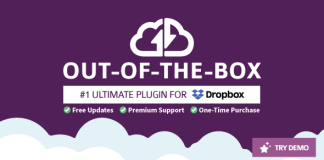 Extension Out of the Box pour WordPress le plugin Dropbox