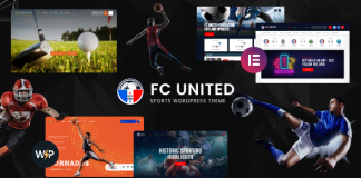 FC United Theme WordPress Football Soccer Sports