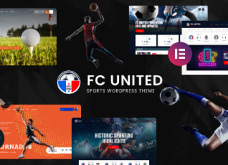 FC United Theme WordPress Football Soccer Sports