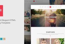 FOREVER Modele de site web de mariage HTML reactif