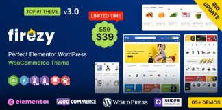 Firezy WP Theme WooCommerce polyvalent Elementor