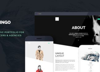 Flamingo Theme Portfolio pour WordPress pour Agence et Freelance