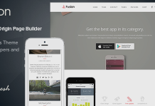 Fusion – Thème WordPress de landing page pour application mobile Fusion Theme WordPress de landing page pour application mobile