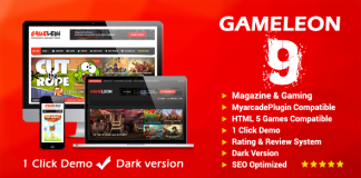 Gameleon Theme de jeu et magazine pour WordPress