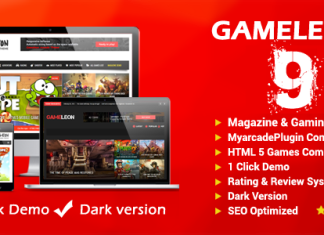 Gameleon Theme de jeu et magazine pour WordPress