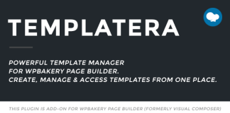 Gestionnaire de modeles pour WPBakery Page Builder Templatera