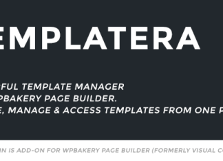 Gestionnaire de modeles pour WPBakery Page Builder Templatera