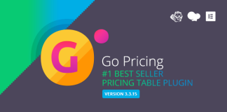 Go Prix Tables de tarification Wordpress reactives