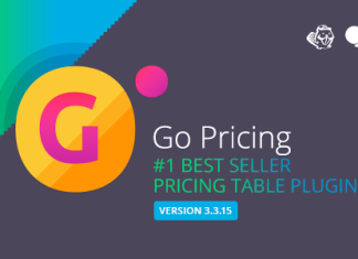 Go Prix Tables de tarification Wordpress reactives