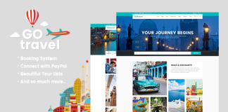 GoTravel Theme dagence de voyage