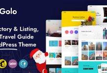 Golo Theme WordPress de repertoire et de listing de