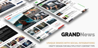 Grandes nouvelles Magazine Journal WordPress