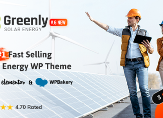 Greenly Theme WordPress sur lecologie et lenergie solaire